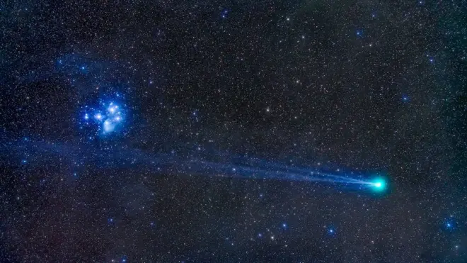 El color verde también puede verse en otros famosos cometas, ocmo el Lovejoy.