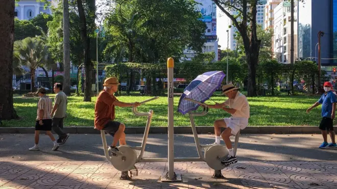 Công viên Tao Đàn. Ảnh chụp chiều 19/3/2020