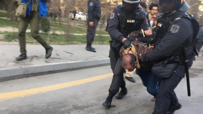 aksiyada saxlanılan şəxs