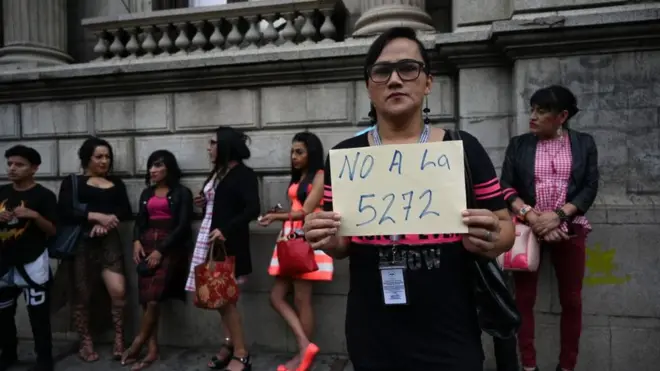 protesta en 2019 contra la ley en Guatemala
