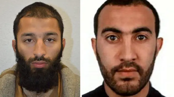 Khuram Shazad Butt (izquierda) y Rachid Redouane (derecha).