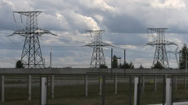 Підстанція "Київська" біля Макарова. Вона розподіляє енергію до столичного регіону