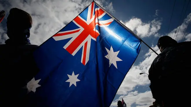 La bandera de Australia contiene a la bandera de Reino Unido. ¿Seguirá así si prospera el Auexit?