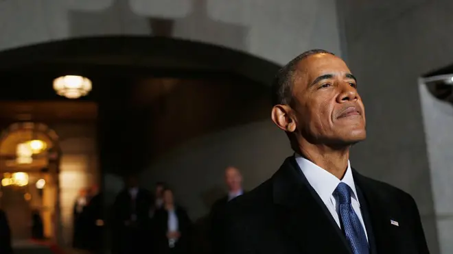 Obama evitó las apariciones públicas desde que abandonó la Casa Blanca.