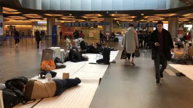 Мигранты во Внуково