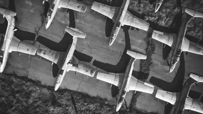 Трутенин Никита, Запорожье : "Девушка на крыле самолета L-29 Delfin"