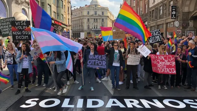 Учесници Поворке поноса у Сарајеву