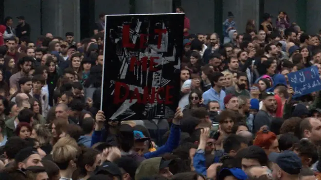 Акция протеста в Тбилиси