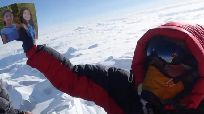 आठौं पटक सगरमाथाको शिखरमा लाक्पा शेर्पा