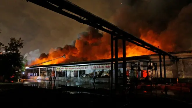 Тушение пожара продолжалось 14 часов