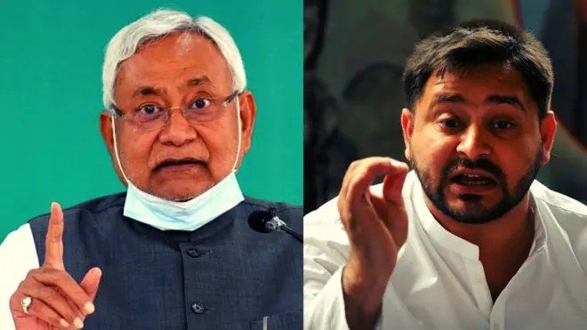 नीतीश कुमार और तेजस्वी यादव