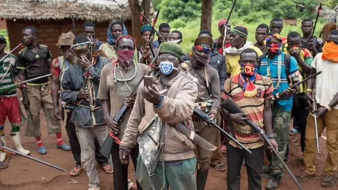 Di Christian rebel group militia has camped outside the church compound