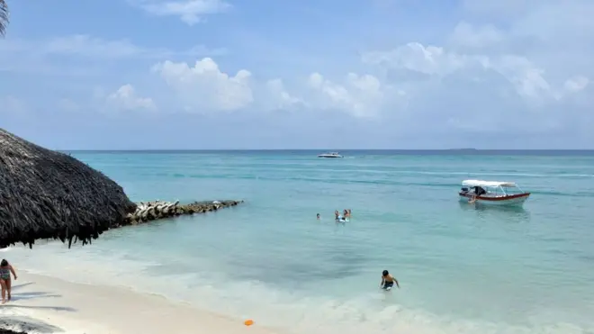 Colombia, Cartagena, Rosario island