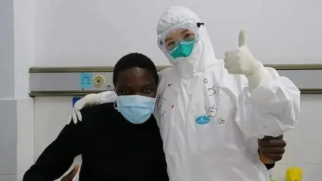 Kem Senou Pavel Daryl adalah orang pertama asal Afrika yang terpapar wabah virus corona baru.