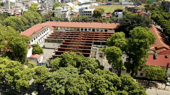 Theo một số chuyên gia thì khu đất "kim cương" 61 Trần Phú ở Hà Nội nên là không gia sáng tạo. Ảnh khu đất vào tháng 5/2020