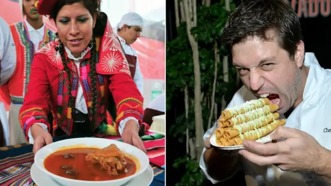 Comida peruana y mexicana
