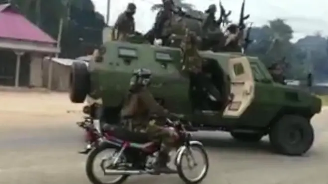 Militants in the area