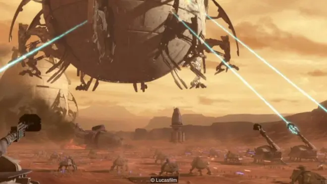 Kejadian sebenarnya Clone Wars baru diungkapkan pada film tahun 2002 Attack of the Clones, dan konfliknya sangat berbeda dengan perkiraan para penggemar (Credit: Lucasfilm).