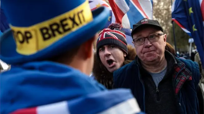 Словесні перепалки між противниками і прихильниками брекзиту на вулицях Лондона - не рідкість