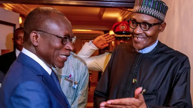Nigeria President Muhammadu Buhari and Benin Republic President Patrice Talon for TICAD7 summit for Japan