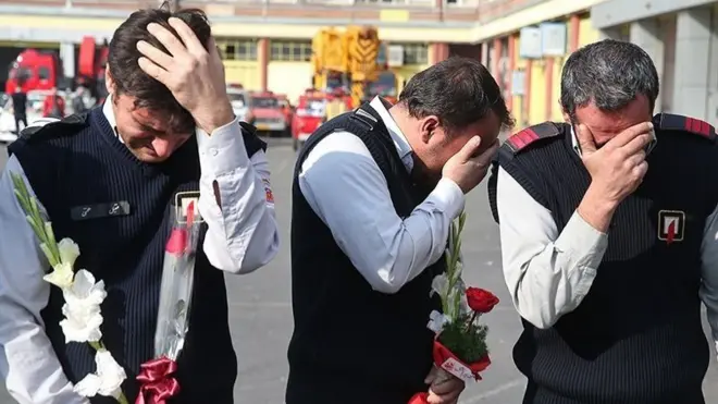 نام آتش‌نشانان مفقود شده به طور قطعی اعلام نشده است