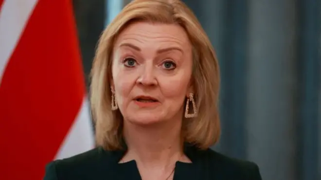 英國外交大臣特拉斯（Elizabeth Truss）
