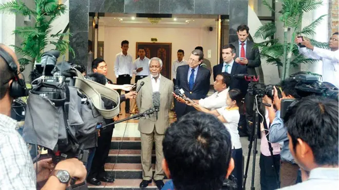 ရခိုင်ပြည်နယ် ဆိုင်ရာ အကြံပေး ကော်မရှင် ဥက္ကဌ ကိုဖီ အာနန်