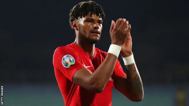 Для Тайрона Мингса матч в Софии стал дебютом в составе сборной Англии