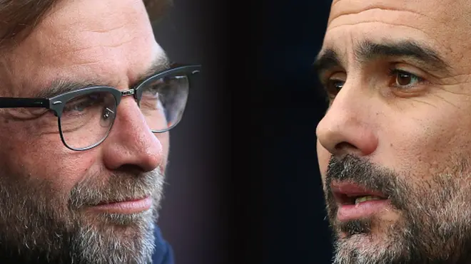 Jurgen Klopp and Pep Guardiola