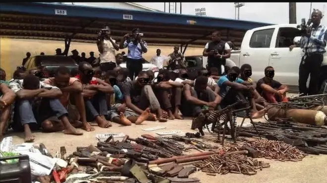 Awon afurasi adigunjale ti ọlọpaa se afihan wọn