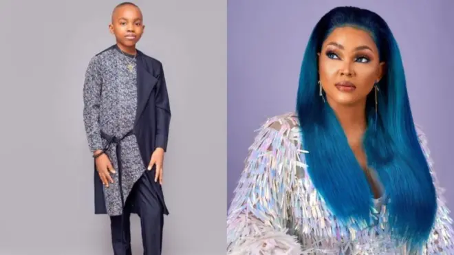 Mercy Aigbe ati Omo rẹ