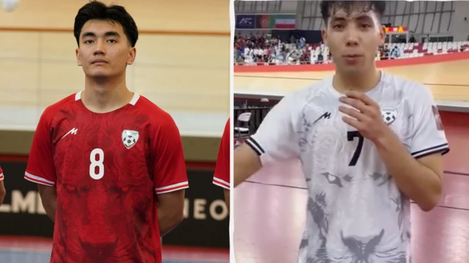 پیراهن تیم ملی فوتسال در دو رنگ سرخ و سفید 