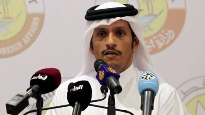 Menteri Luar Negeri Qatar, Sheikh Mohammed bin Abdul Rahman al-Thani menggambarkan tuntutan Arab Saudi dkk sebagai hal yang tidak realistis.