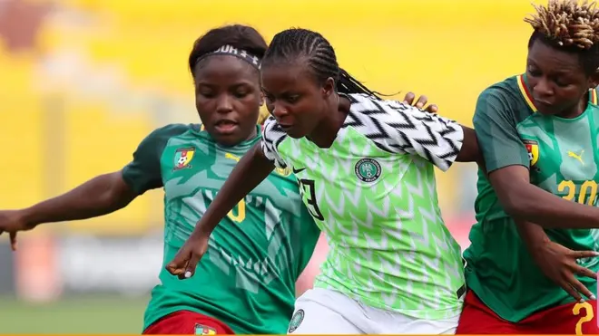 Nigeria Super Falcons beat Cameroon Lioness for semi finals to qualify go finals