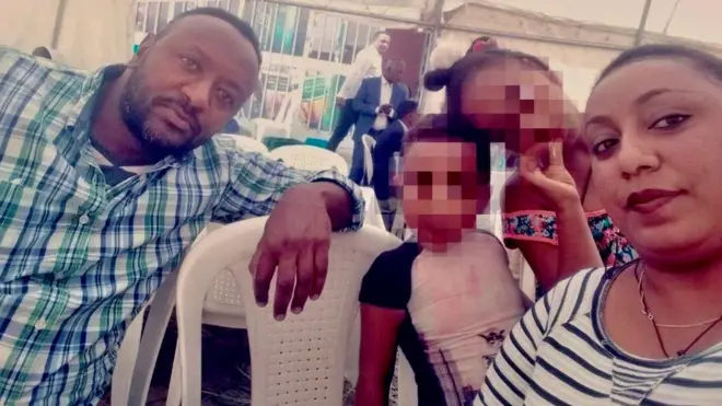 ካሳሁን፣ ሁለት ሴት ልጆቻቸውና ባለቤቱ አስከዳር