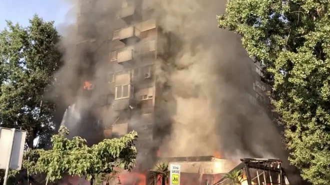 Požar na Novom Beogradu