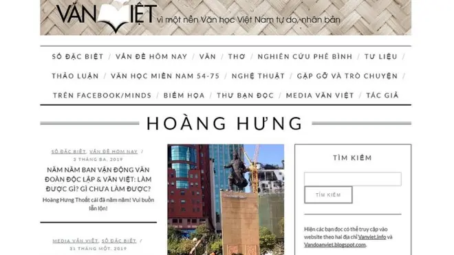 Trang bìa số đặc biệt đánh dấu 5 năm thành lập Ban vận đ Văn đoàn Độc lập trên Tạp chí mạng Văn Việt
