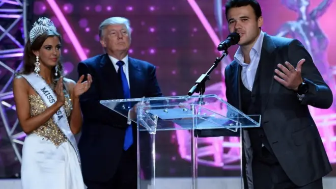 Donald Trump 2013-cü ildə Moskvada keçirilən Gözəllik müsabiqəsində