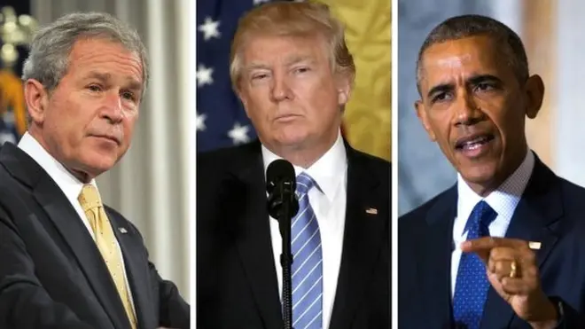 Les anciens présidents américains, Barack Obama et George W Bush, ont émis leurs inquiétudes concernant le climat politique actuel aux Etats-Unis.