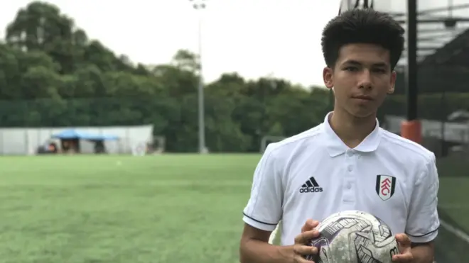 Benjamin currently plays with Fulham FC's under 18 team