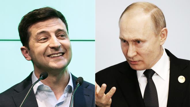 Путин и Зеленский