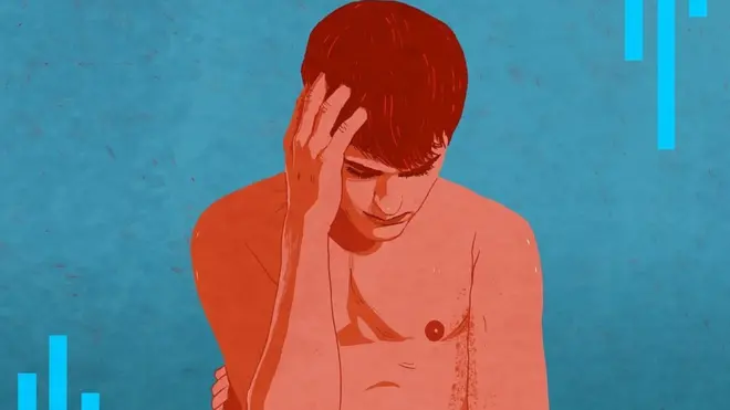 рисунок молодого человека