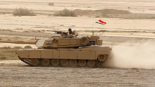 tanque estadounidense en Irak