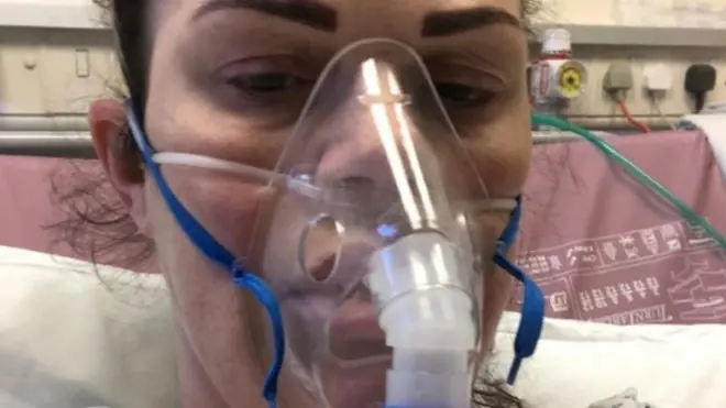 Karen Mannering is six months pregnant and has tested positive for Covid-19.