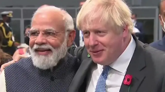 Modi & Boris Jhonson