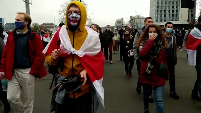 Протест в Минске.