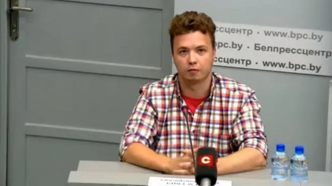 Романа Протасевича вивели на брифінг білоруської влади у понеділок