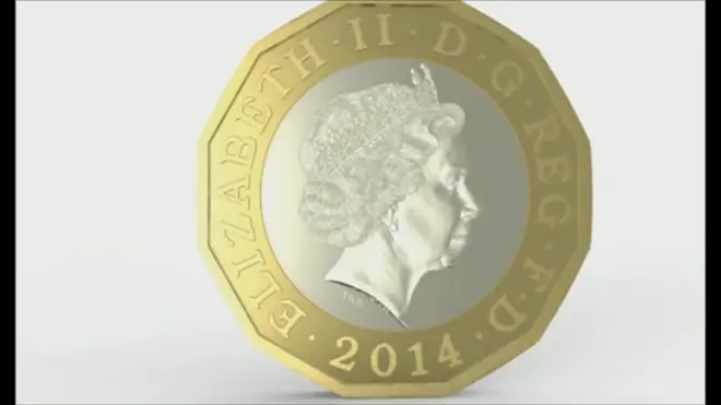2017年から流通する新しい1ポンド硬貨