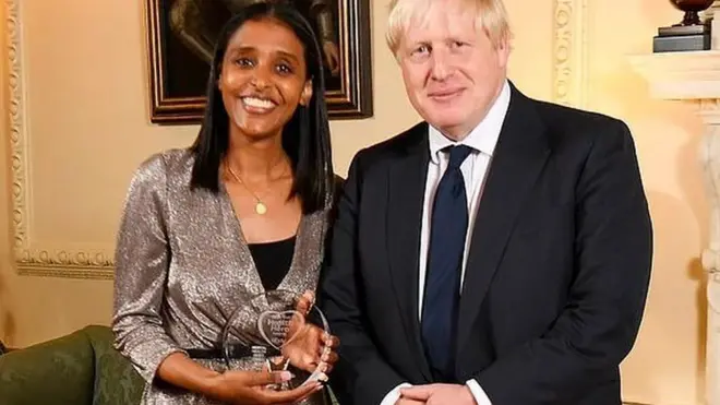 ነርስ ምብራቕ ገብረሂወት ምስ ቀዳማይ ሚኒስተር ብሪጣንያ