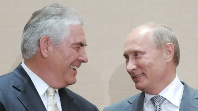 Путин и Тиллерсон